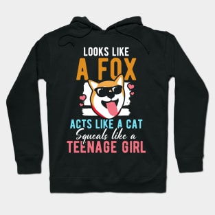 Looks Like a Fox acts like a cat squeals like a teenage girl Hoodie